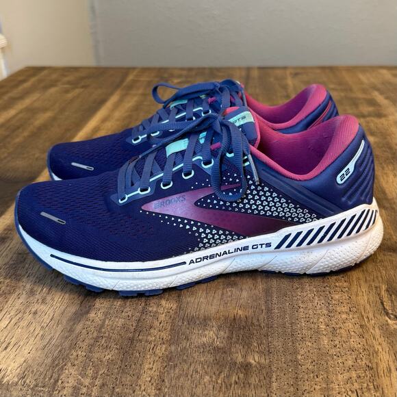 Brooks Adrenaline GTS 22 Stability Running Walking Shoe Purple Women’s Size 9.5B - Picture 4 of 11